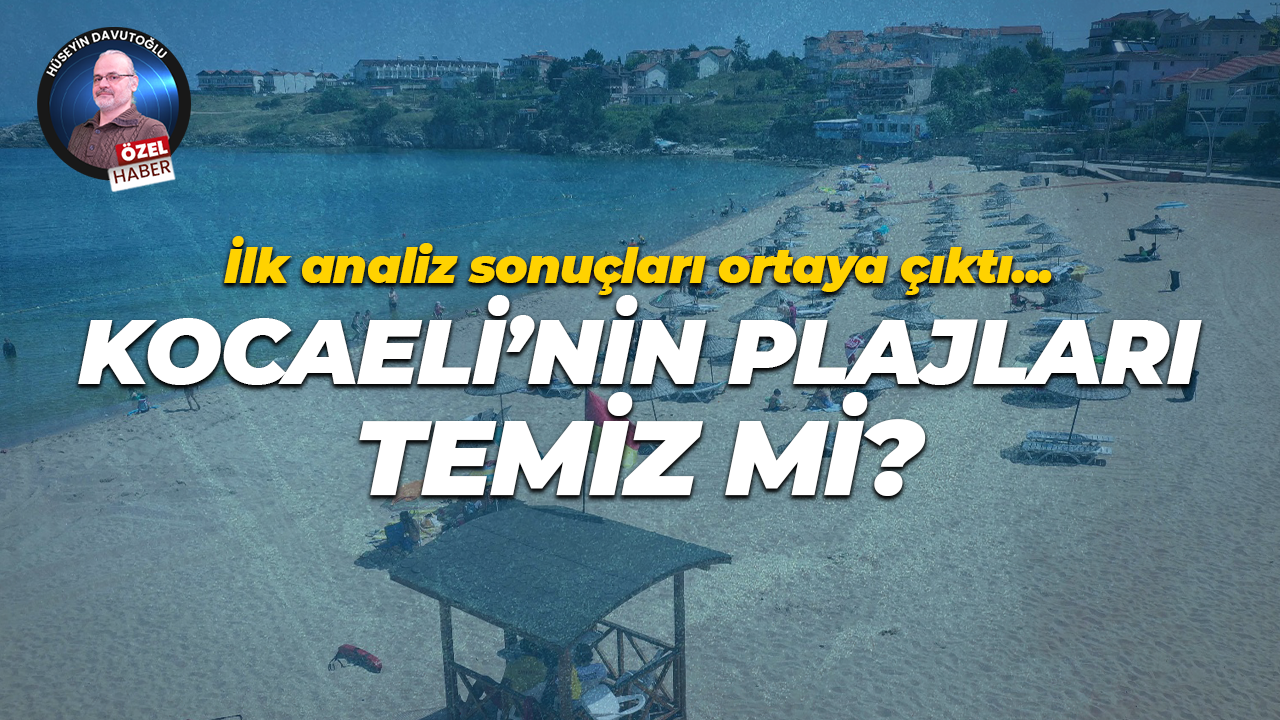 İlk analiz sonuçları ortaya çıktı... Kocaeli'nin plajları temiz mi?