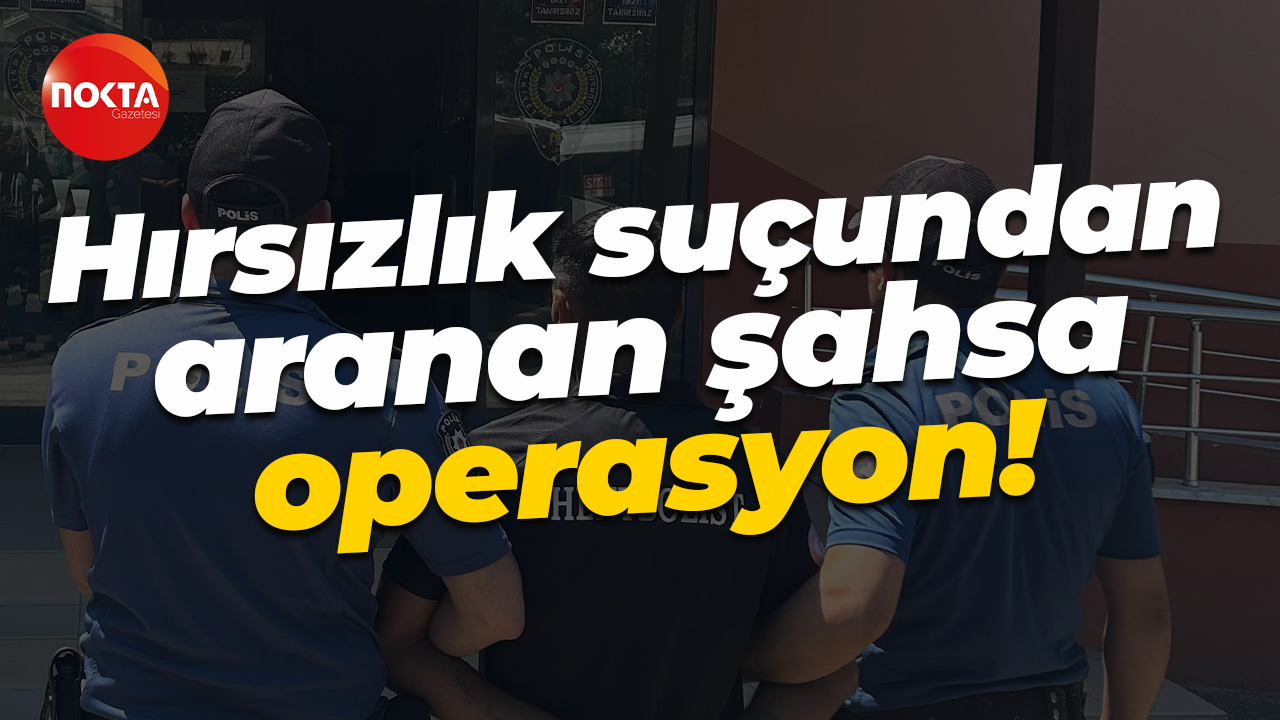 Hırsızlık suçundan aranan şahsa operasyon!