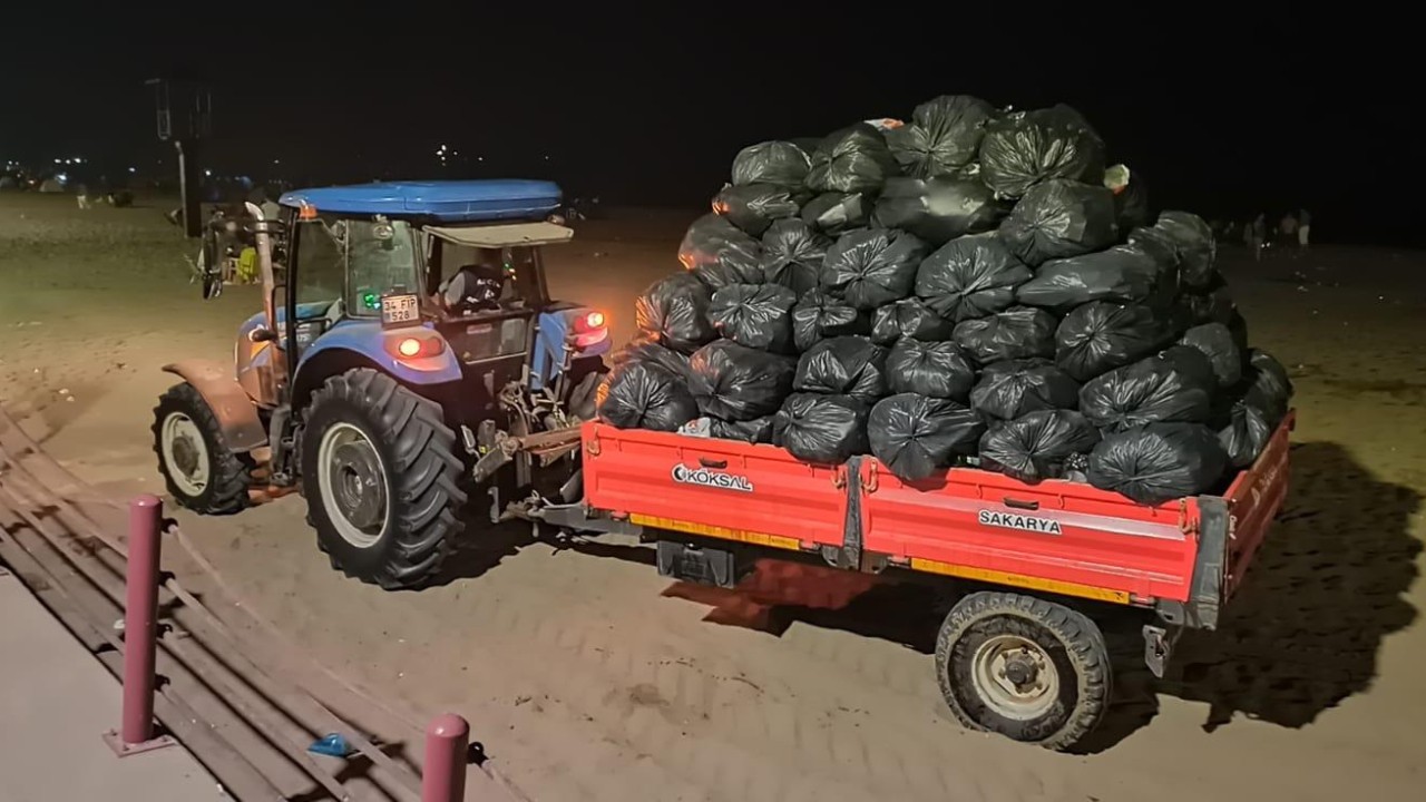 Mavi bayraklı plajlarda bayram boyunca temizlik yapıldı