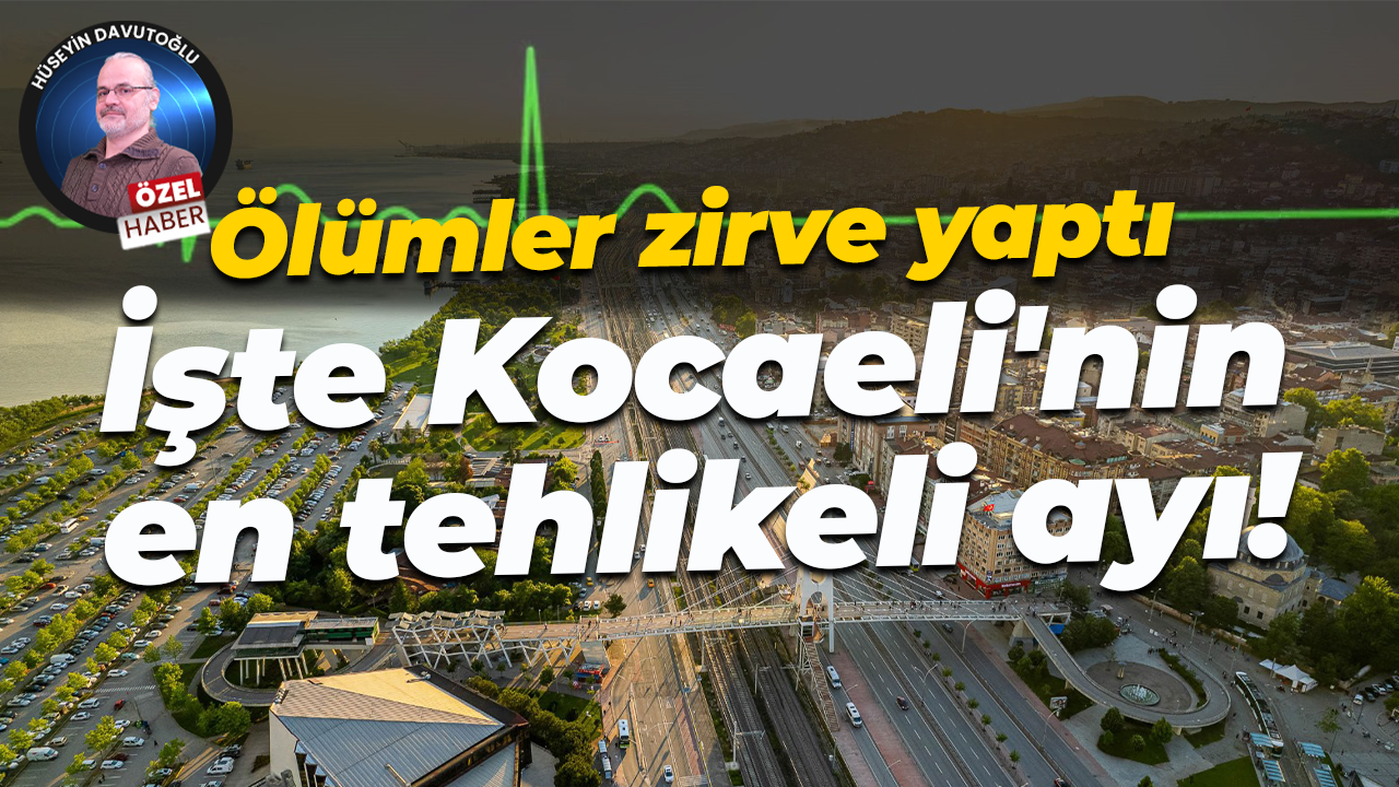 Ölümler zirve yaptı; İşte Kocaeli'nin en tehlikeli ayı!