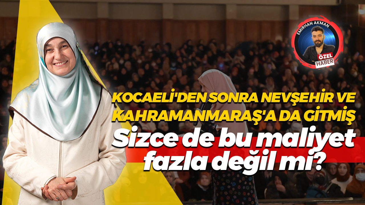 Kocaeli’den sonra Nevşehir ve Kahramanmaraş’a da gitmiş… Üç konuşmaya toplam 450 bin TL ödendi!