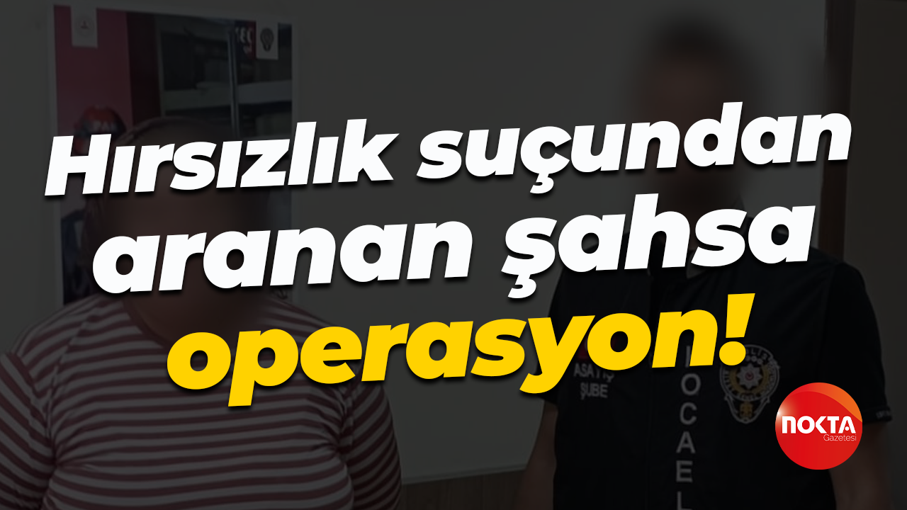 Hırsızlık suçundan aranan şahsa operasyon!