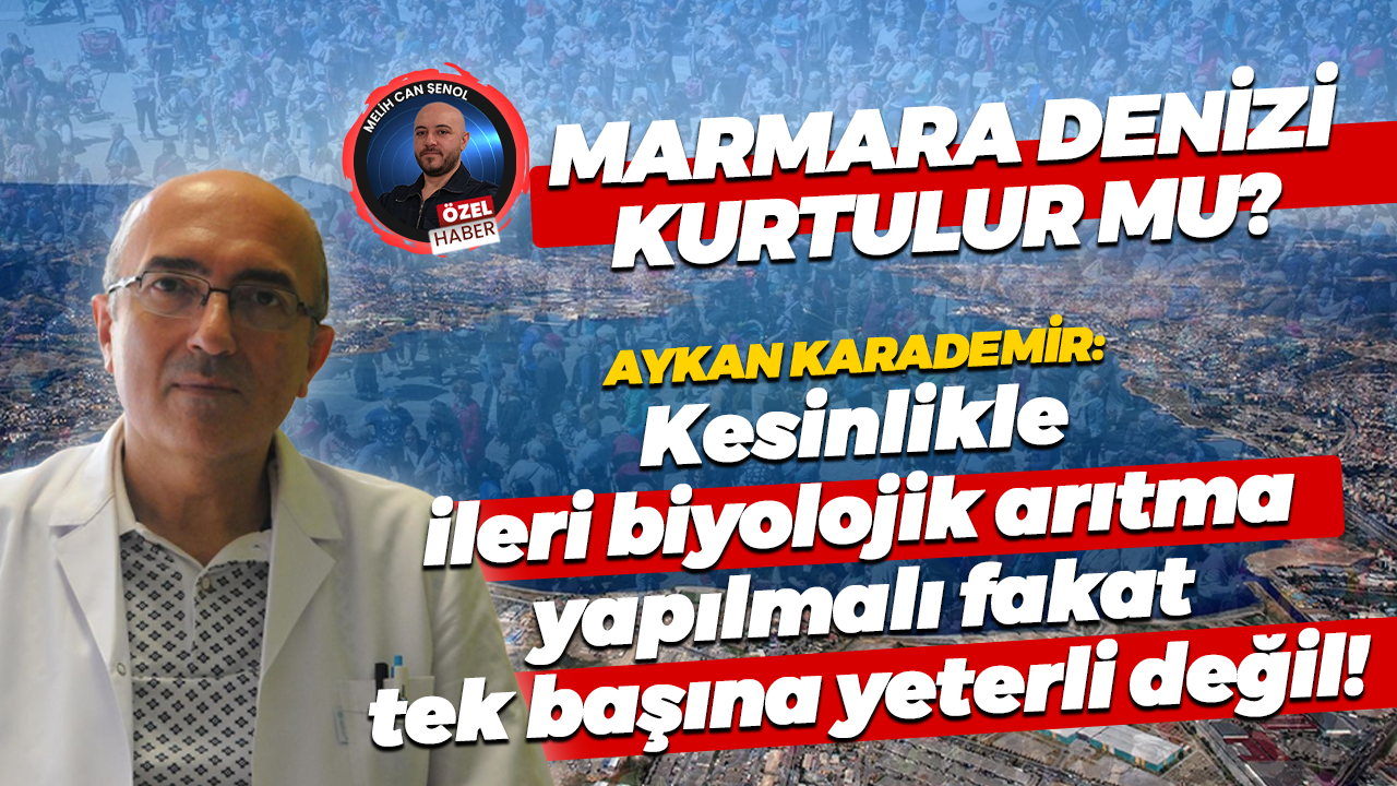 Aykan Karademir'den Marmara Denizi değerlendirmesi: Azot ve fosforun sıfıra inmesi mümkün değil!