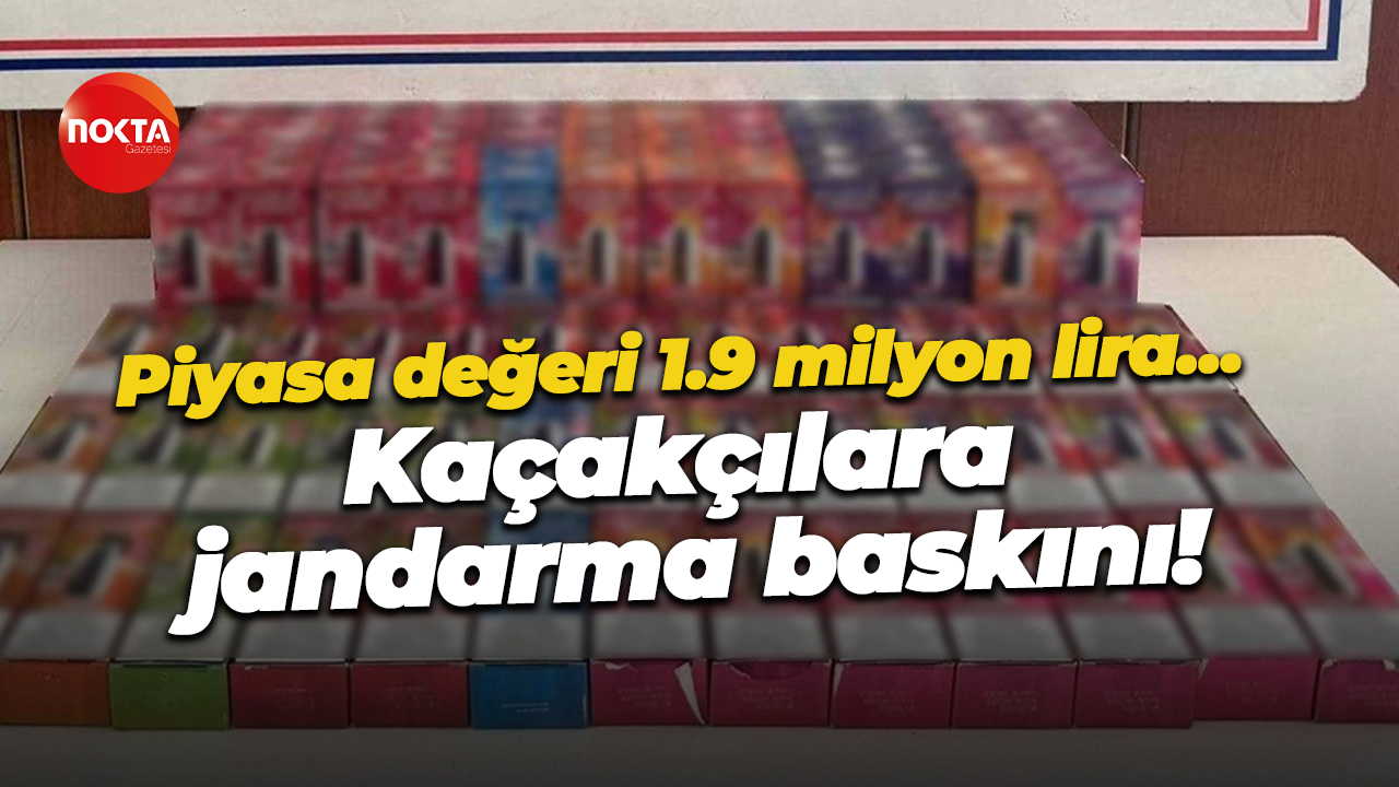 Piyasa değeri 1.9 milyon lira… Kaçakçılara jandarma baskını!