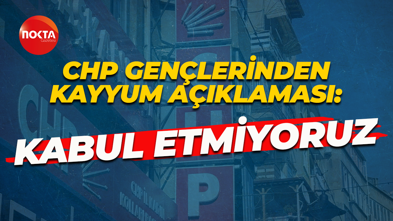 CHP Kocaeli Gençlik Kolları'ndan "kayyum" açıklaması: Kabul etmiyoruz!