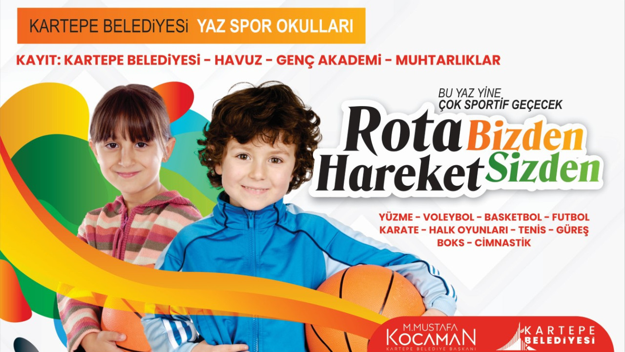 Kartepe'de yaz spor okulları sezonu açılıyor
