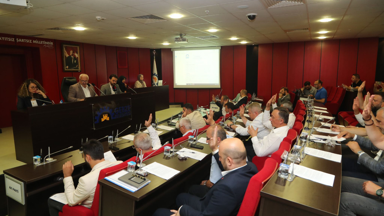 Gebze Belediyesi temmuz ayı meclisinde 17 madde karara bağlandı