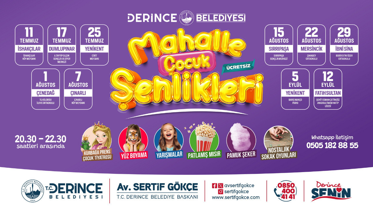 Derince'de şenlik var!