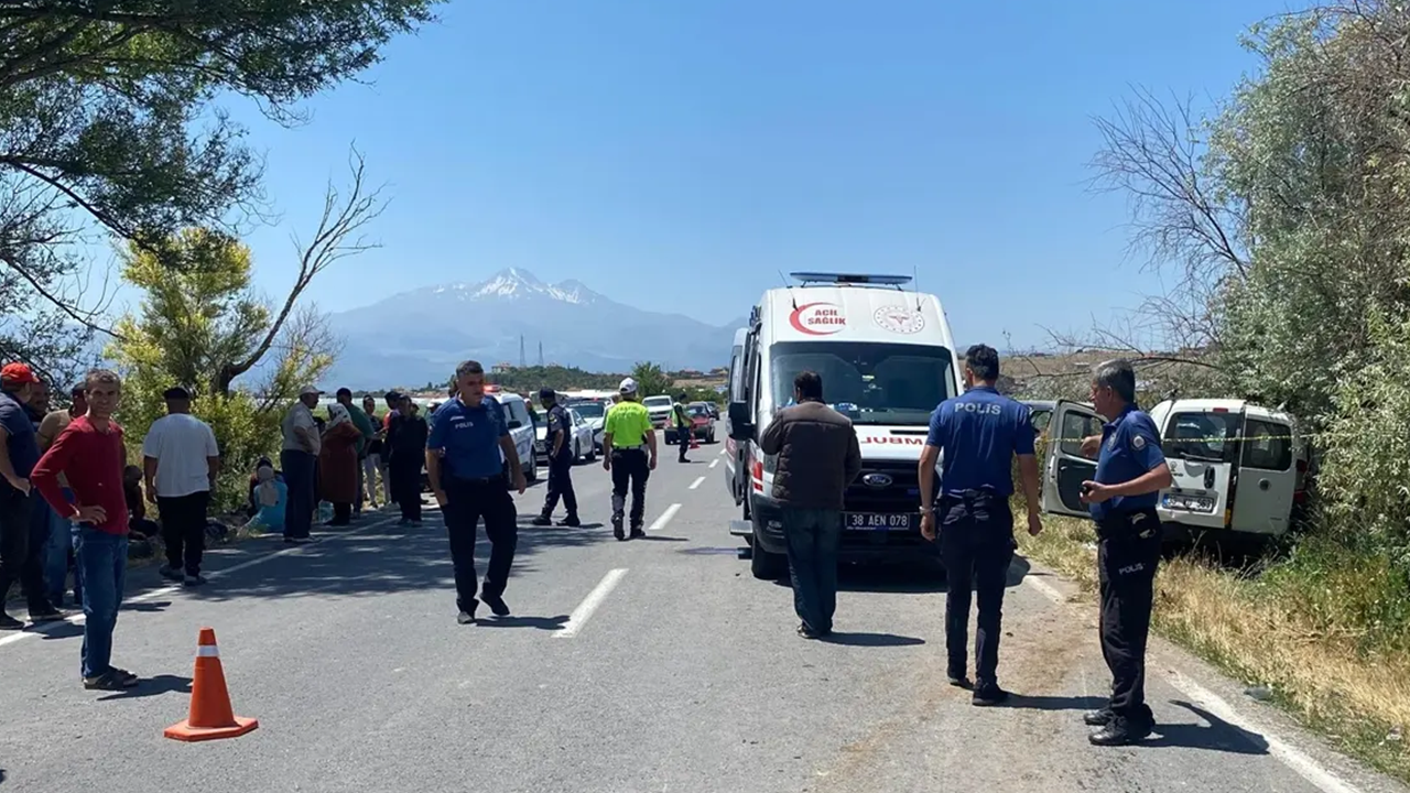 Kayseri'de trafik faciası: 1 ölü, 8 yaralı!
