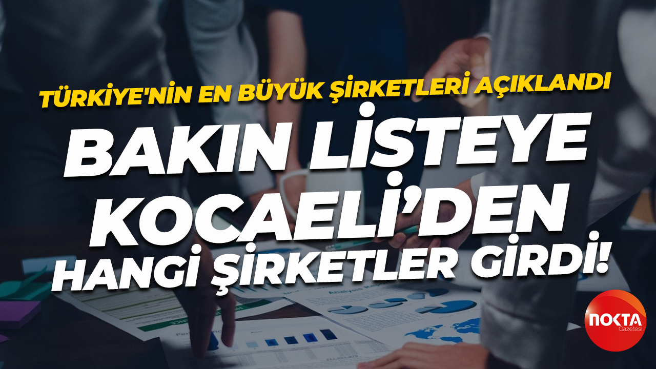 Türkiye'nin en büyük şirketleri açıklandı... Bakın listeye Kocaeli’den hangi şirketler girdi!