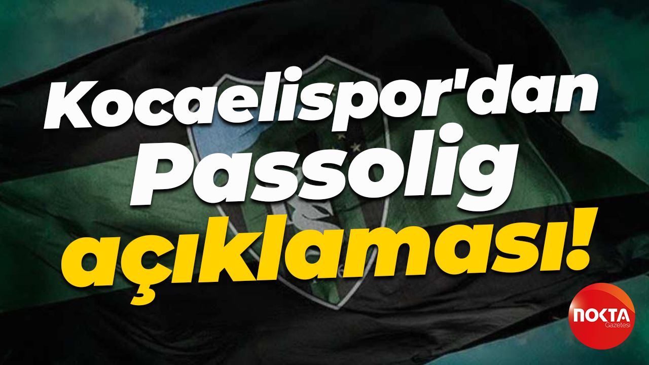 Kocaelispor'dan Passolig açıklaması!