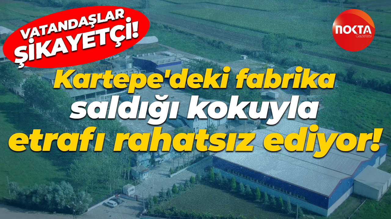 Kartepe’deki fabrika saldığı kokuyla vatandaşları rahatsız ediyor! Vatandaş şikayetçi