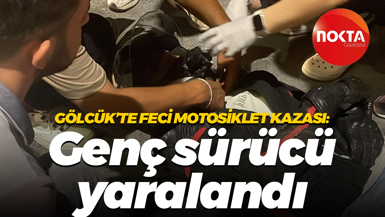 Gölcük’te feci motosiklet kazası: Genç sürücü yaralandı