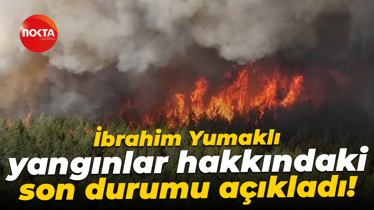Tarım ve Orman Bakanı İbrahim Yumaklı yangınlar hakkındaki son durumu açıkladı!