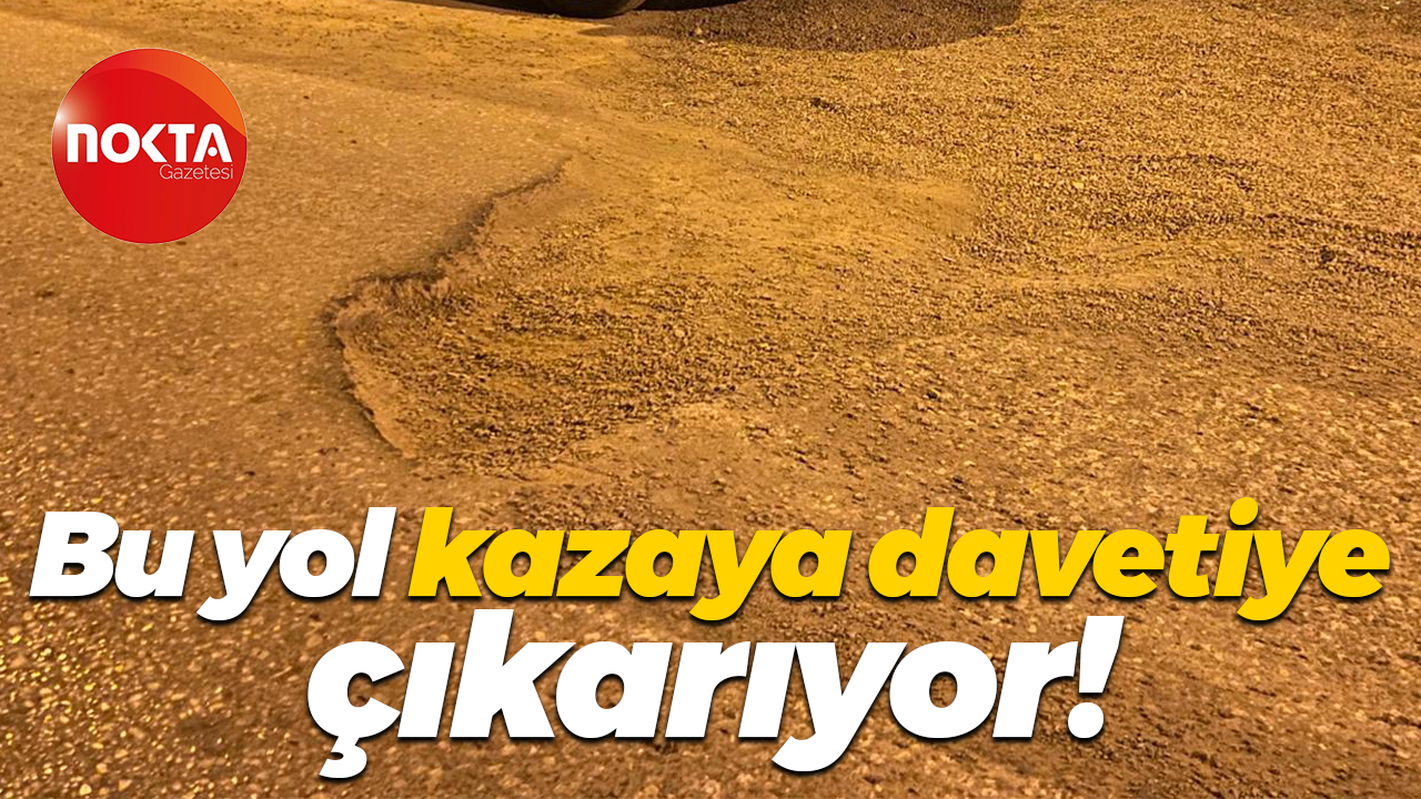 Gölcük’teki bu yol, kazaya davetiye çıkarıyor!