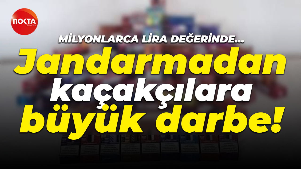 Kocaeli'de jandarmadan kaçakçılara büyük darbe!