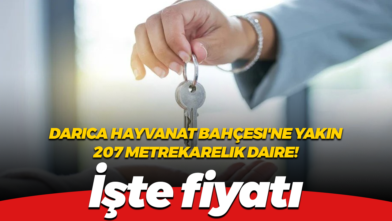 Darıca Hayvanat Bahçesi’ne yakın 207 metrekarelik daire icrada! İşte fiyatı