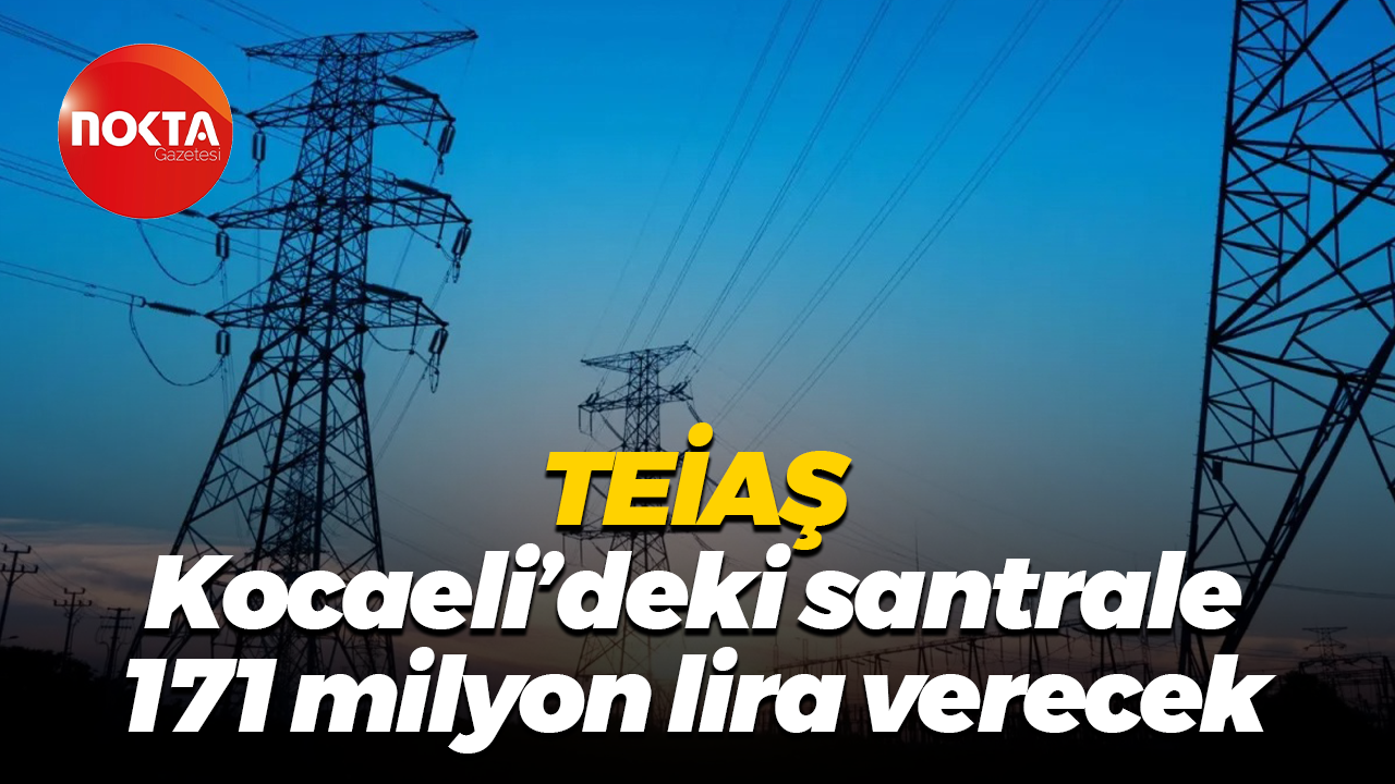 TEİAŞ, Kocaeli’deki santrale 171 milyon lira verecek