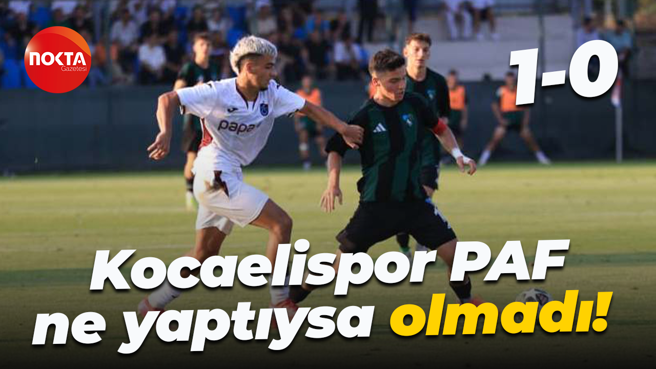Kocaelispor PAF ne yaptıysa olmadı! “1-0”