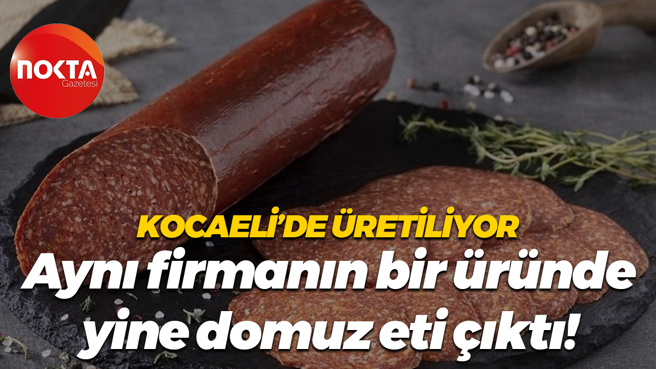 Kocaeli’de üretiliyor… Aynı firmanın bir üründe yine domuz eti çıktı!