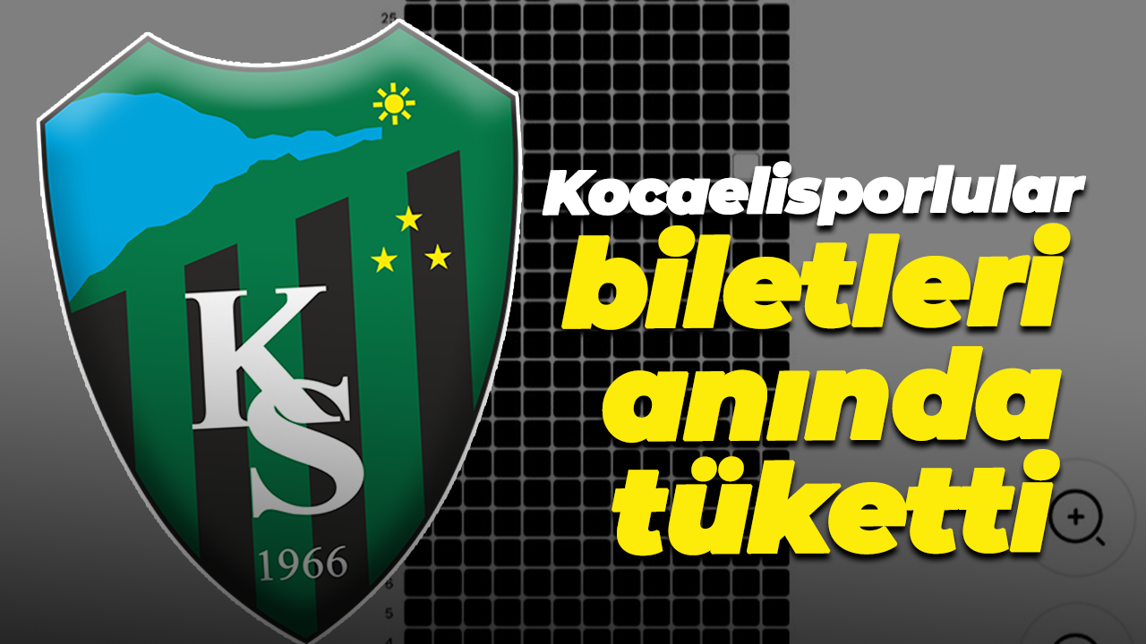 Kocaelisporlular biletleri anında tüketti