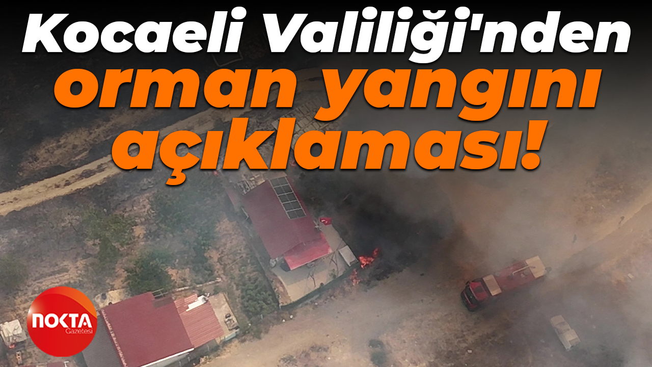 Kocaeli Valiliği'nden orman yangını açıklaması!