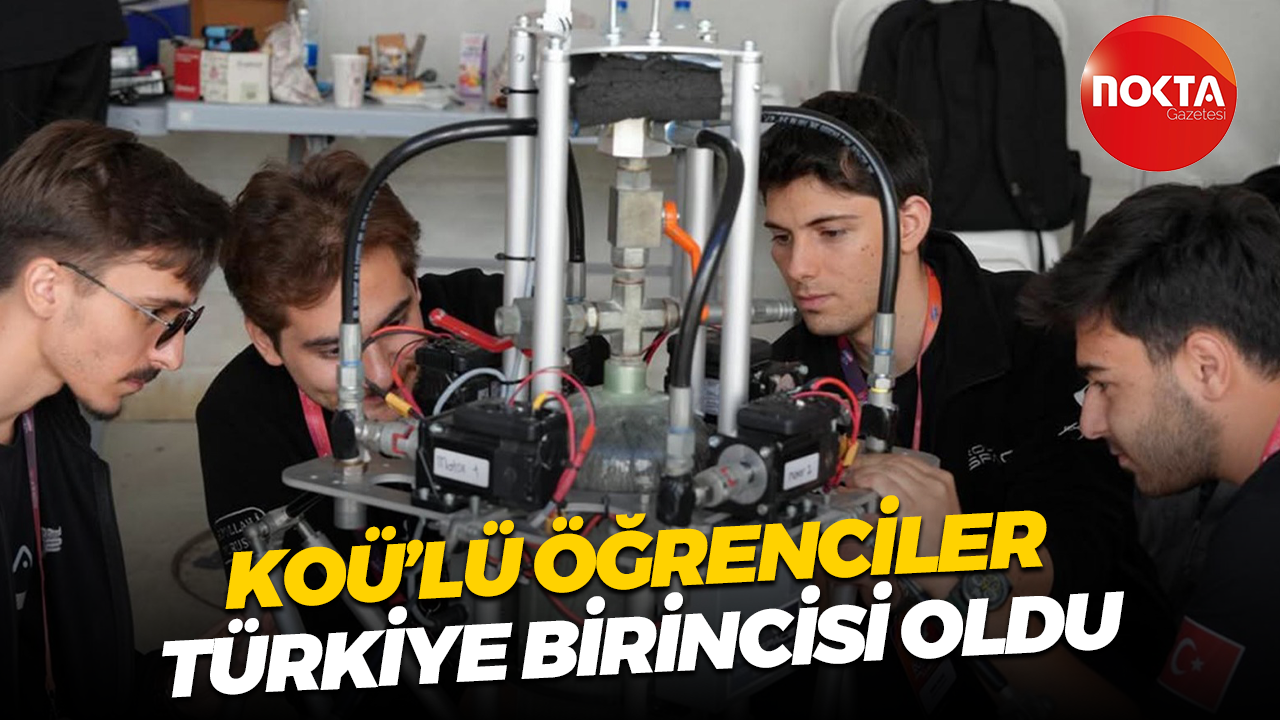 KOÜ’lü öğrenciler Türkiye birincisi oldu