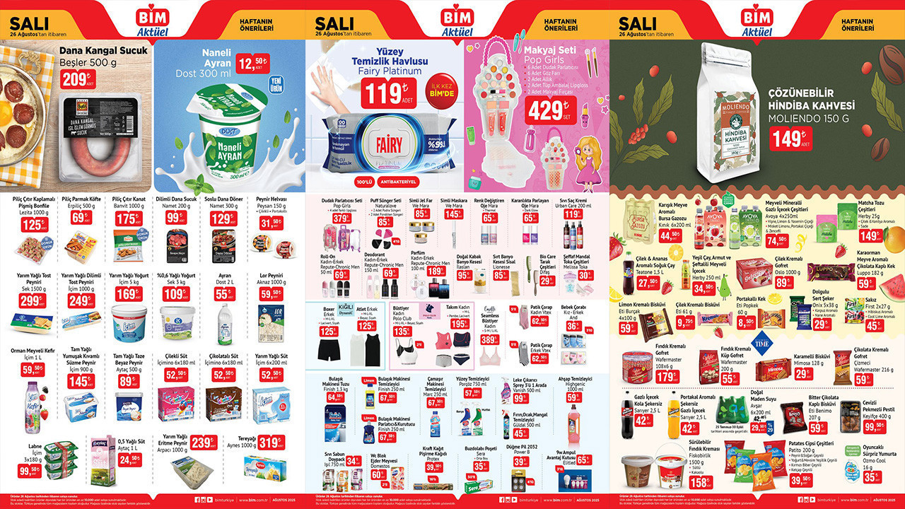 26 Ağustos BİM Kataloğu 2025 Bu Salı Karanlıkta Parlayan Oje, Saç Kremi, Parfüm Çeşitleri Geliyor