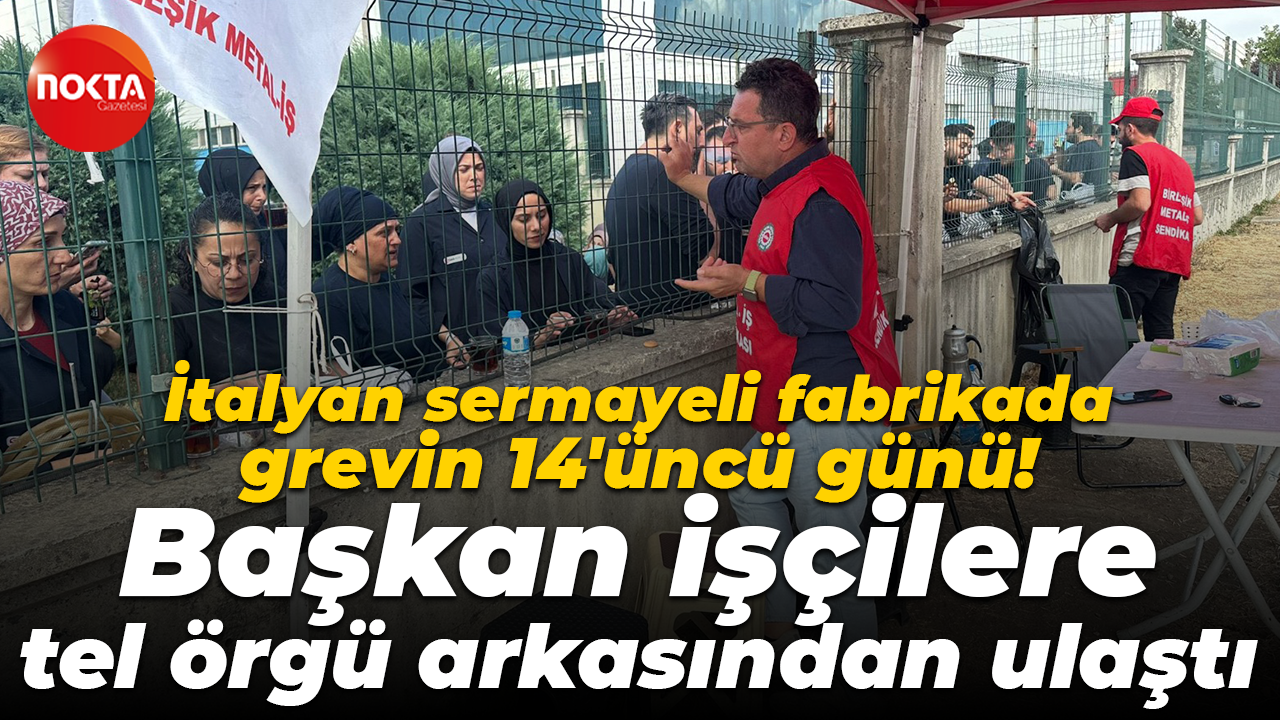 Telat Çelik SAG Hidrolik’te işçilere tellerin arkasından ulaştı! Direniş 14’üncü gününe girdi