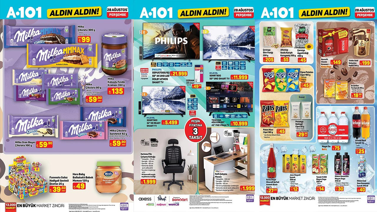 28 AĞUSTOS A101 KATALOĞU 2025 | A101'de Bu Perşembe Volta Elektrikli Bisiklet, Okul Malzemeleri, Su Sebili Geldi