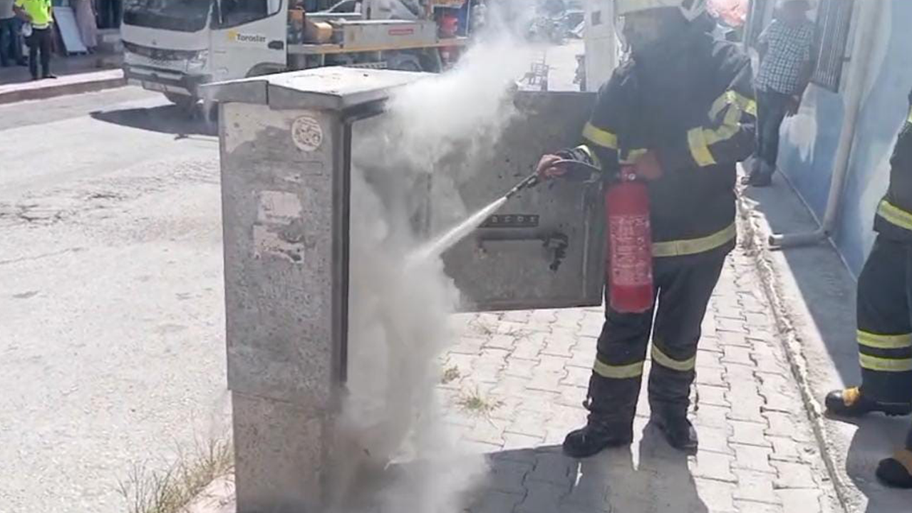 Hatay'da trafo yangını!