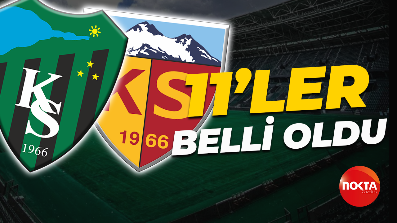 Kocaelispor – Kayserispor maçında 11’ler belli oldu
