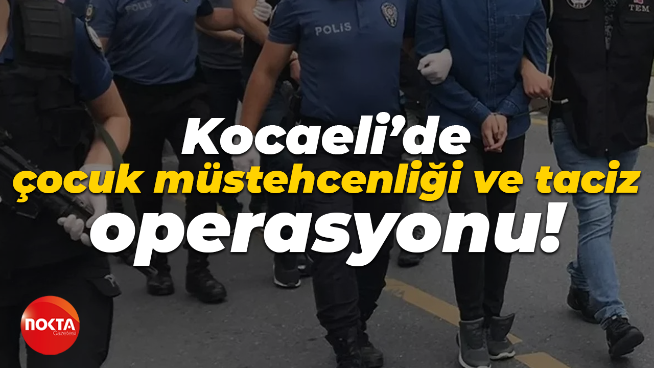 Kocaeli’de çocuk müstehcenliği ve taciz operasyonu!
