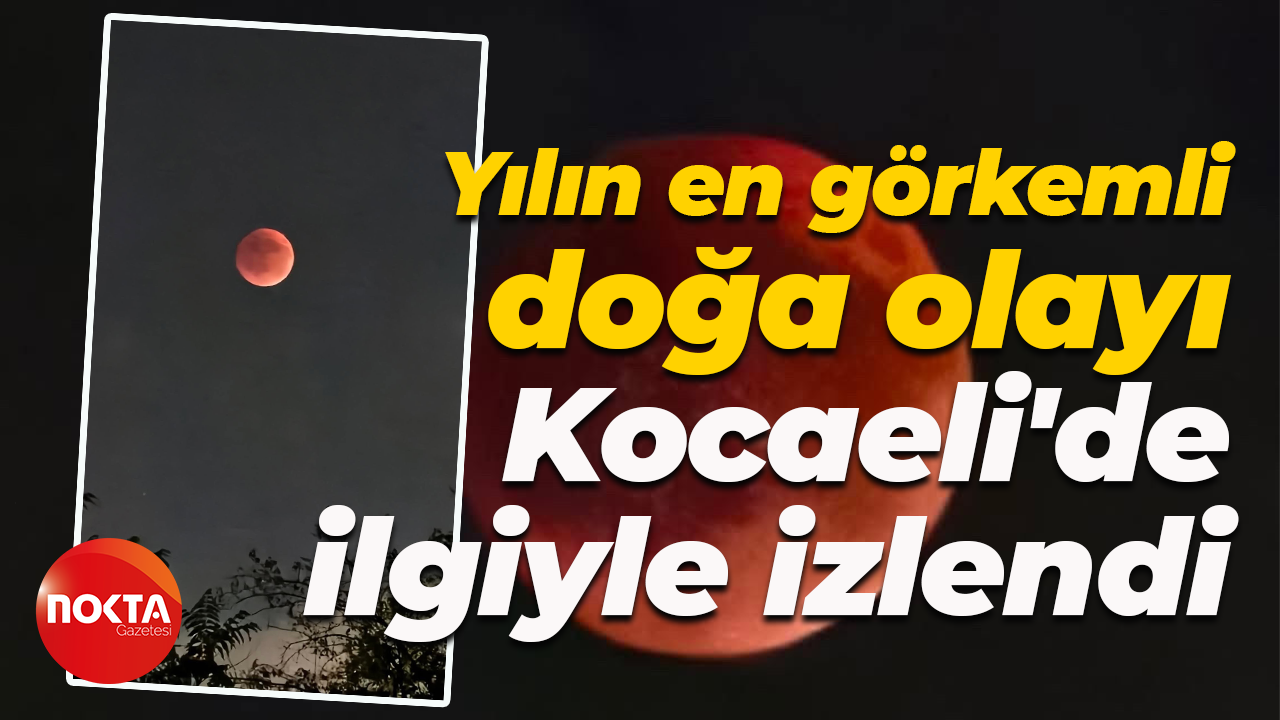 Yılın en görkemli doğa olayı Kocaeli'de ilgiyle izlendi