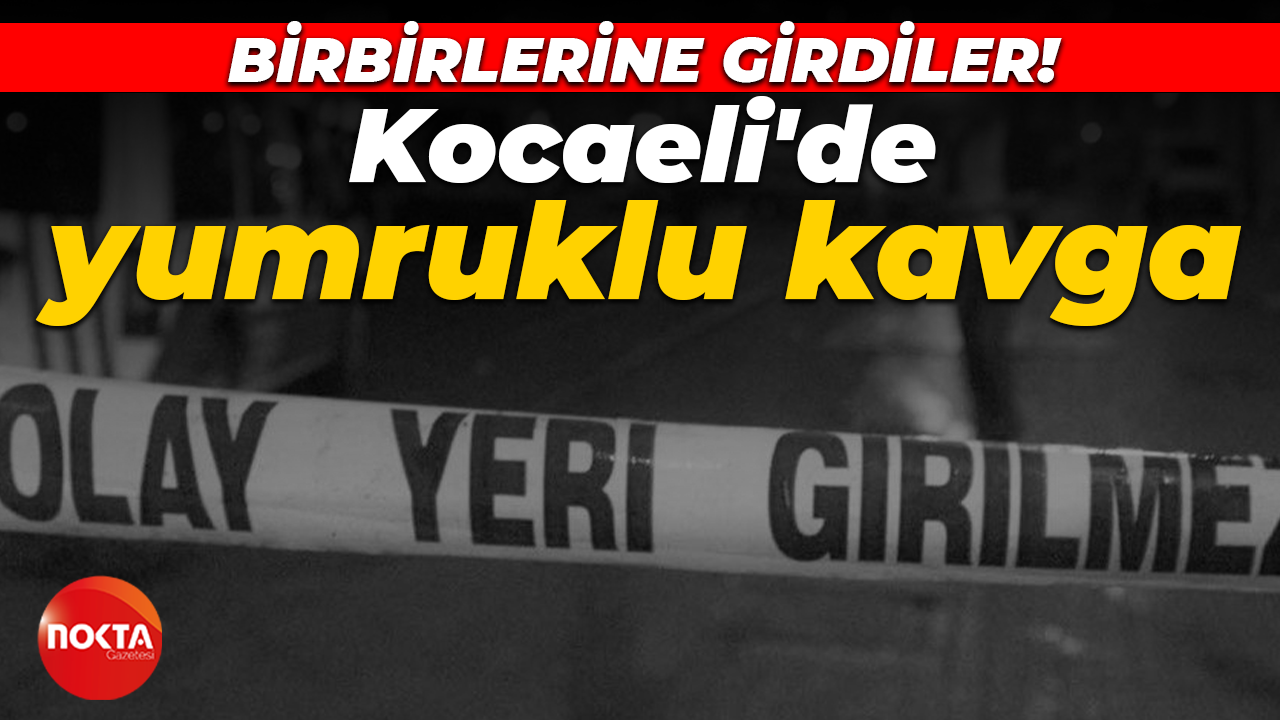 Kocaeli'de yumruklu kavga: Birbirlerine girdiler!