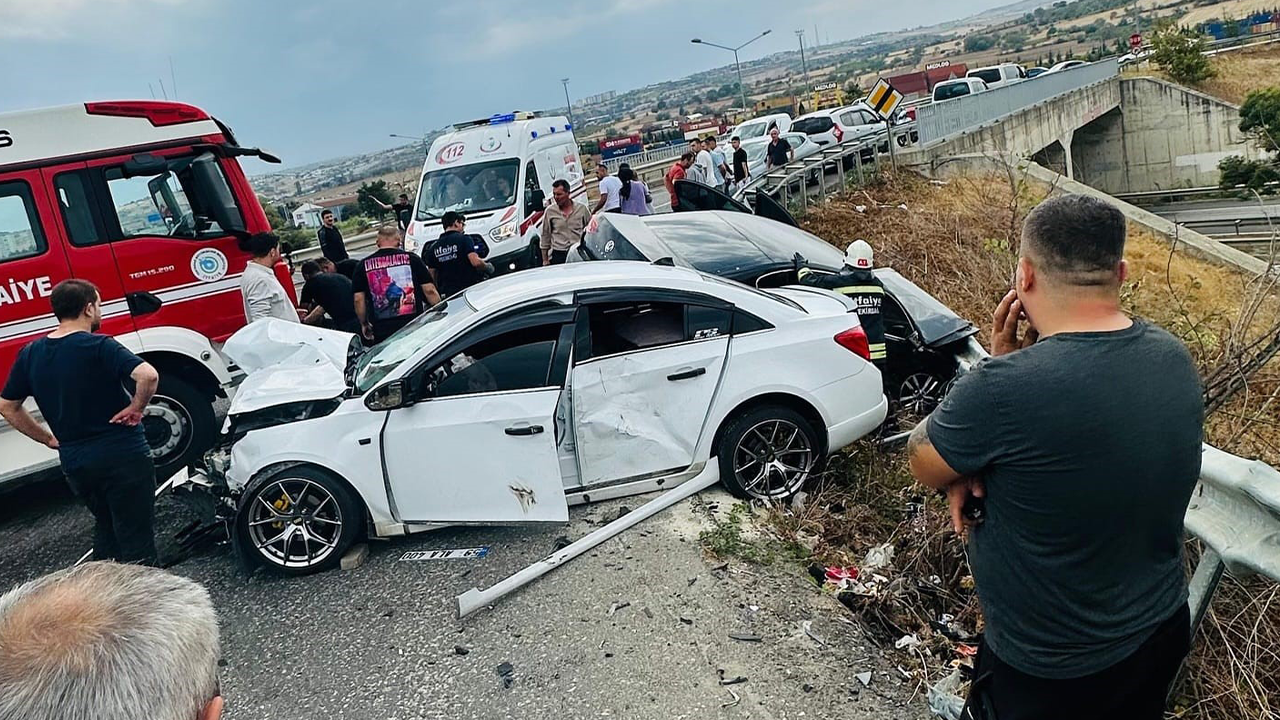 Tekirdağ'da korkutan kaza: Yaralılar var!