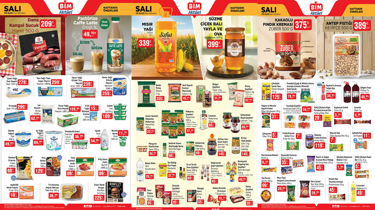 BİM 9 Eylül 2025 Kataloğu 2025 Bu Salı Hangi Ürünler Var? BİM'e İndirimli Ürünler Geldi