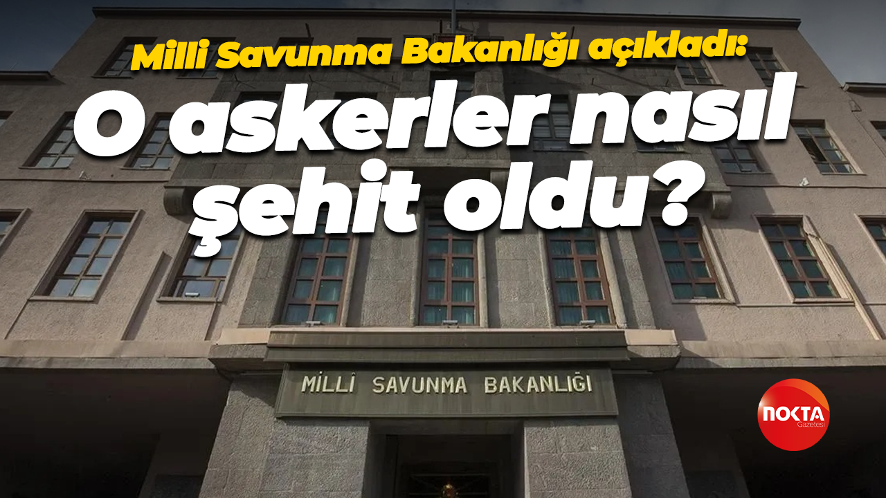 Milli Savunma Bakanlığı açıkladı: O askerler nasıl şehit oldu?