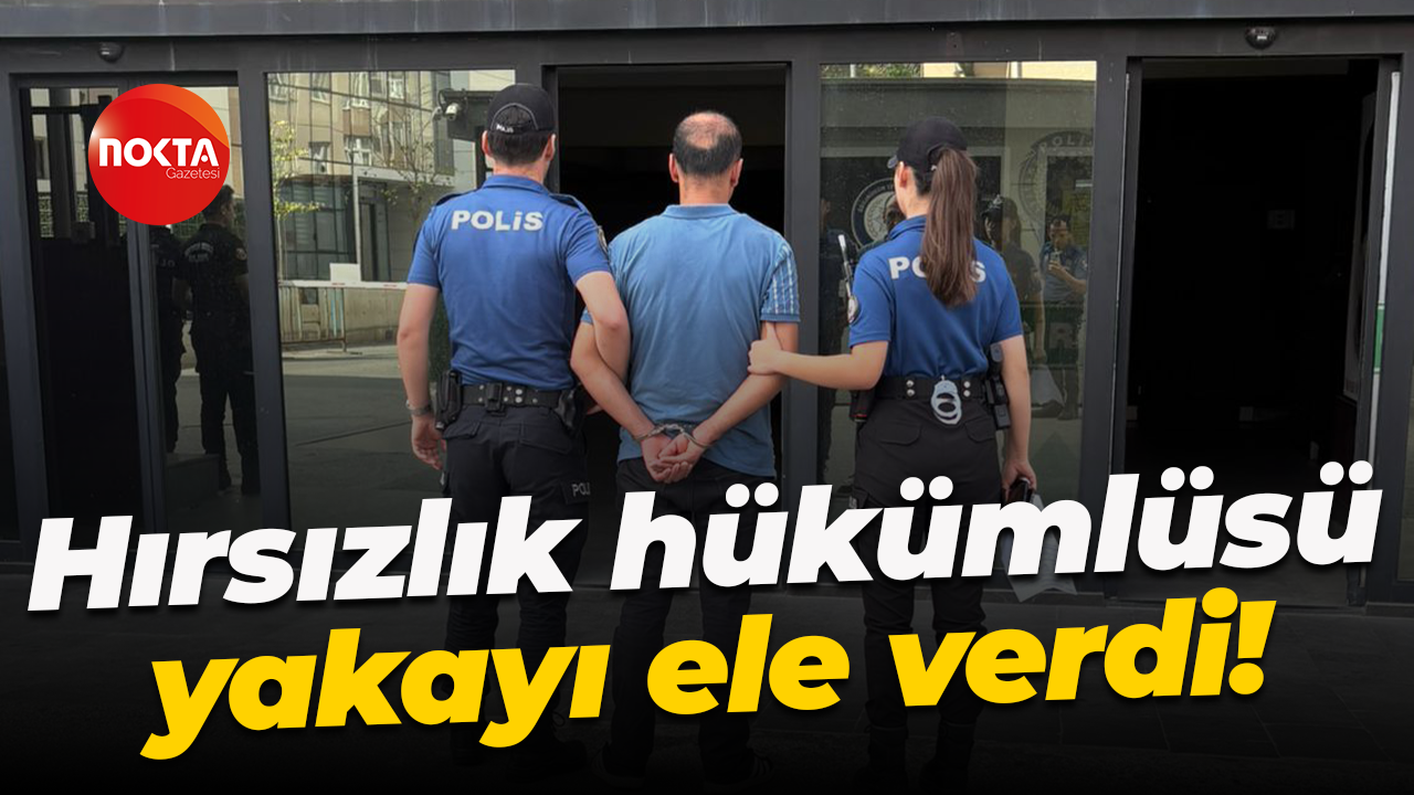 Hırsızlık hükümlüsü yakayı ele verdi!