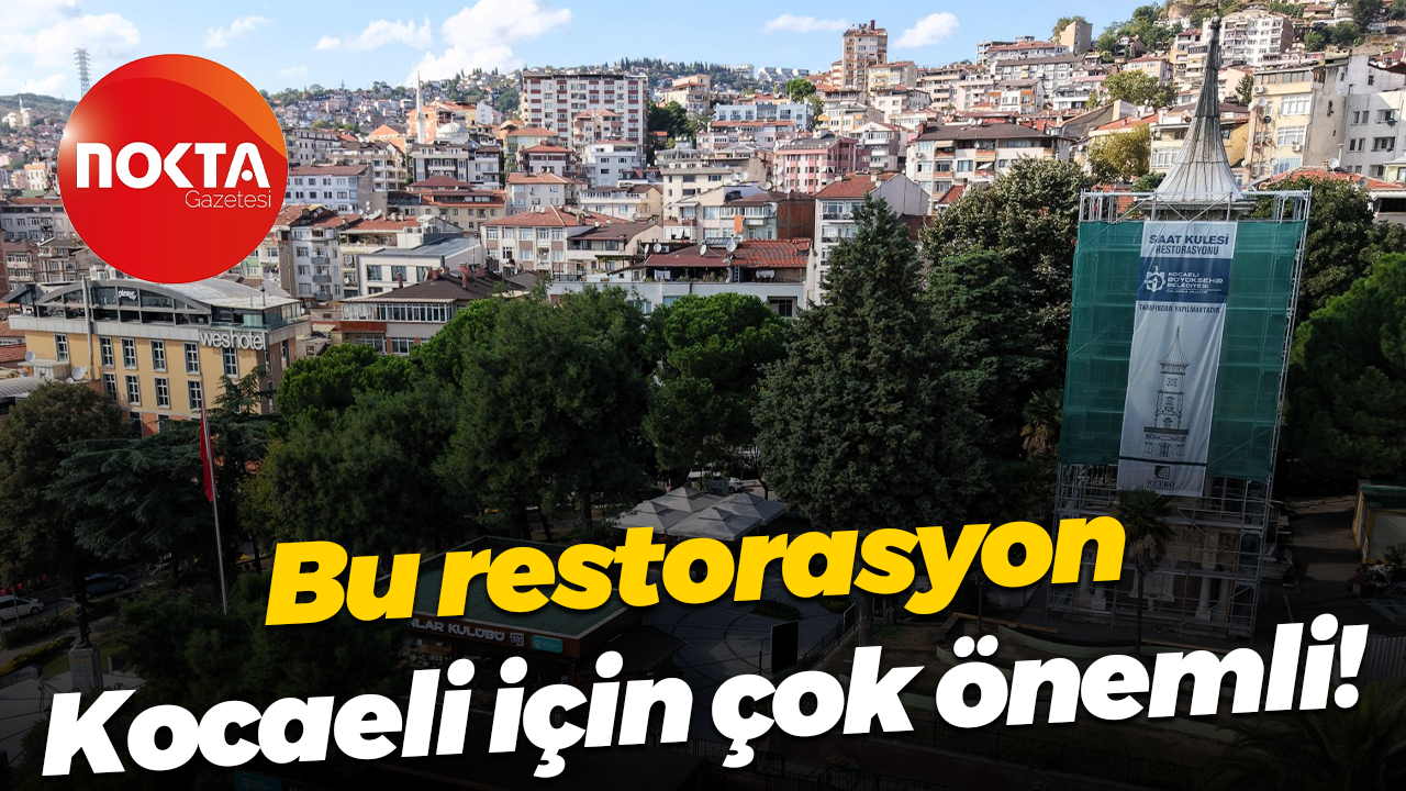 Saat Kulesi'nde çalışmalar devam ediyor... Yeni görünümüyle geleceğe taşınacak