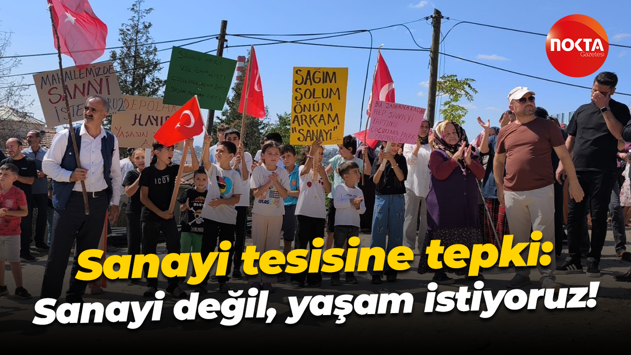 Kayapınar Mahallesi’nde sanayi tesisine tepki: “Sanayi değil, yaşam istiyoruz!”