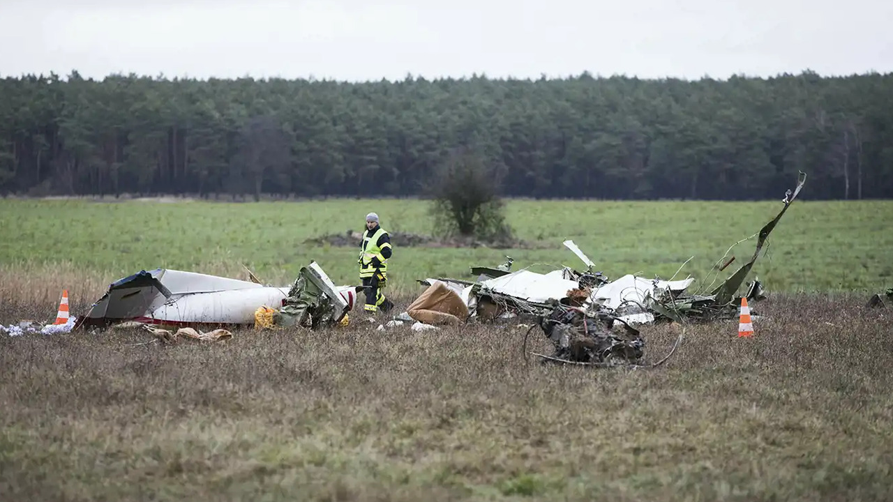 Almanya'da uçak kazası!
