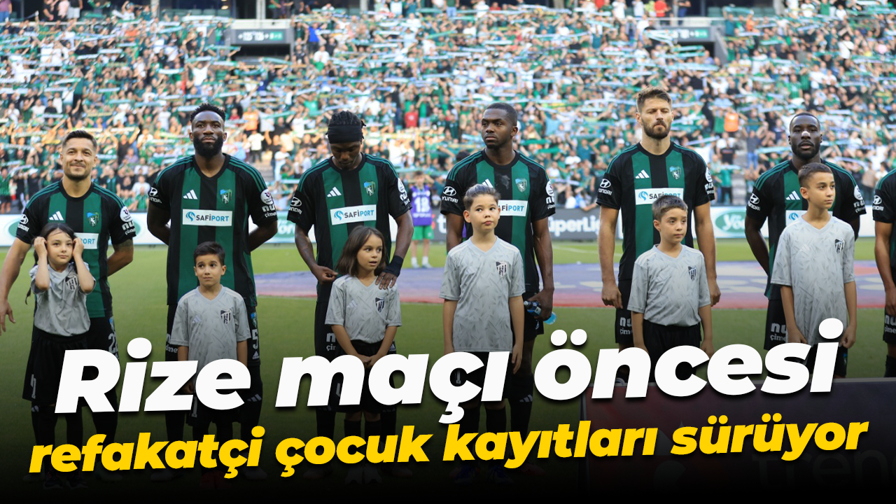 Rize maçı öncesi refakatçi çocuk kayıtları sürüyor