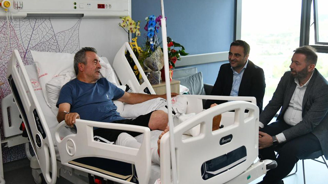 Yasin Özlü'den Ercüment Yıldırım’a geçmiş olsun ziyareti