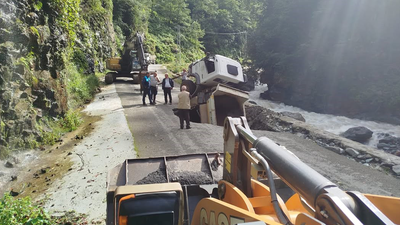 Artvin'de facia: Kamyon göçüğe düştü!