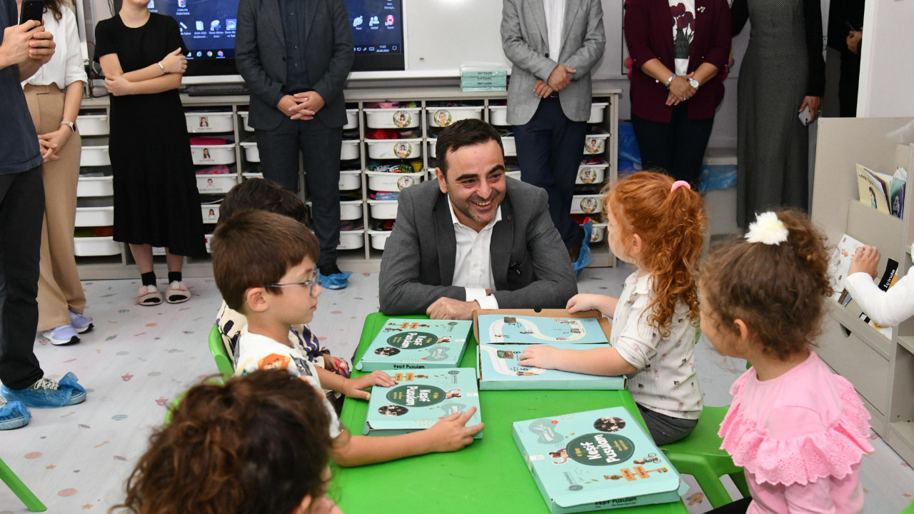 Belediyeden okul öncesi öğrencilerine eğitim seti desteği