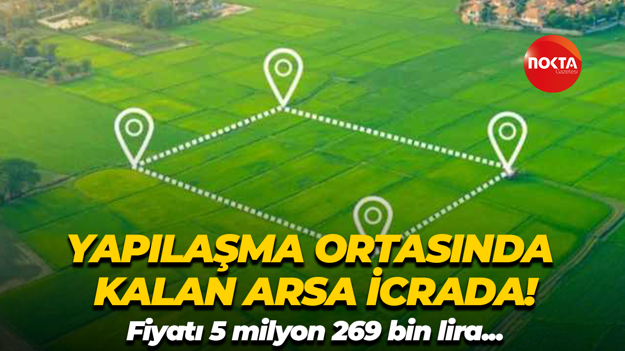 Kocaeli’de yapılaşma ortasında kalan arsa 5 milyon 629 bin lira!