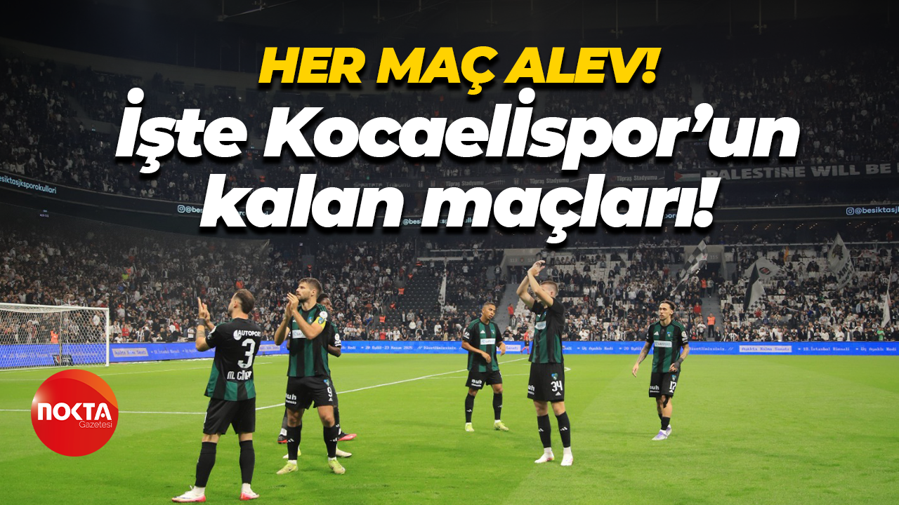 Her maç alev! İşte Kocaelispor’un kalan maçları!