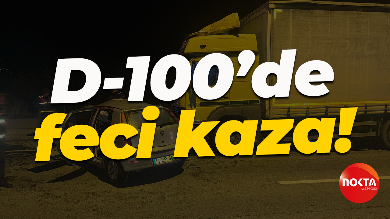 D-100 kara yolunda feci kaza! Yolun karşısına geçmek isterken...