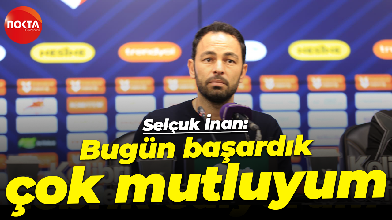Kocaelispor Teknik Direktörü Selçuk İnan: Bugün başardık çok mutluyum